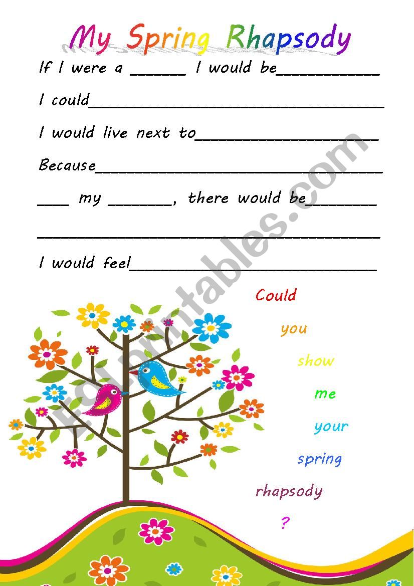 [DD]My Spring Rhapsody worksheet